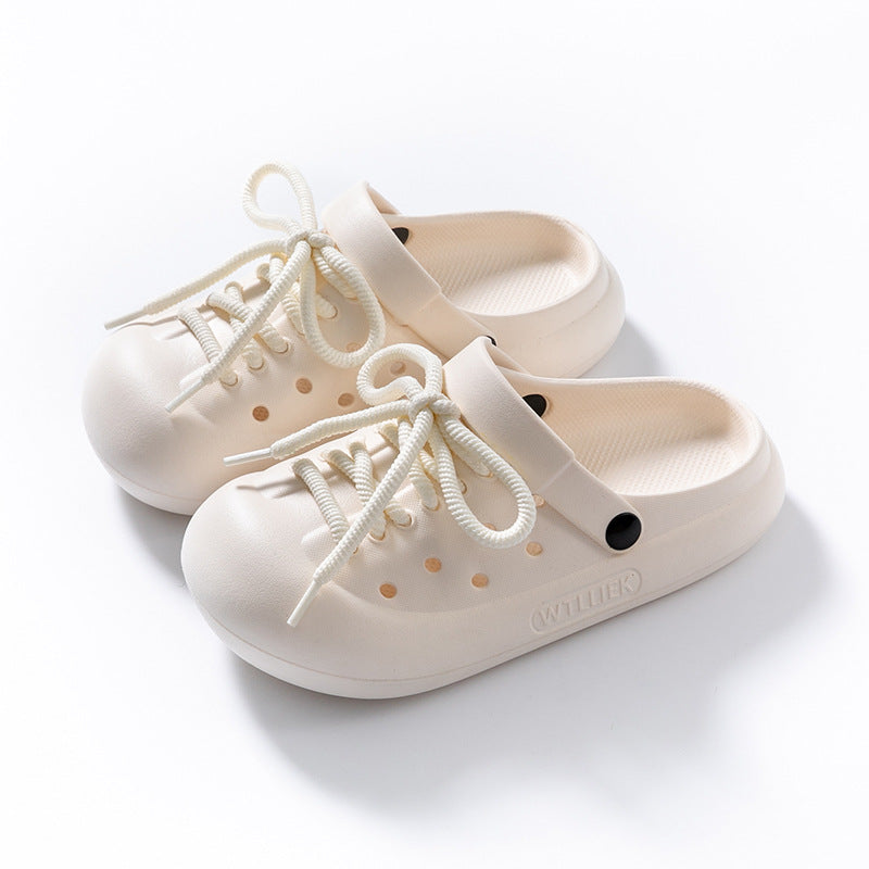 Lace-up Closed Toe Sandals