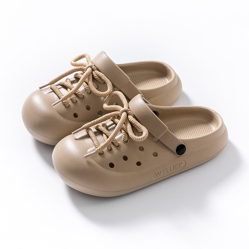 Lace-up Closed Toe Sandals