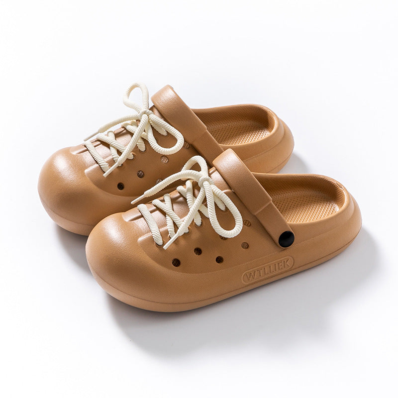 Lace-up Closed Toe Sandals
